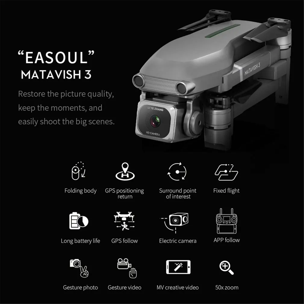  L109 GPS Faltbare RC Drone mit 4K HD Kamera RC Hubschrauber Flugzeug 600M Wifi bild übertragung Fer