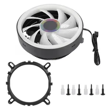 

CPU Cooler Radiator Colorful RGB Lights 1700RPM Cooling Fan for Intel AMD Desktop fan cooling for pc