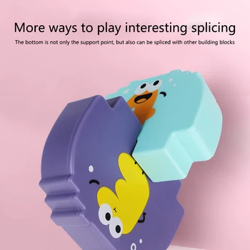 

12pieces Funny Early Educational Home Travel Balancing Blocks Interlock Toy Brain Develop Stacking Games Training Kindergarten