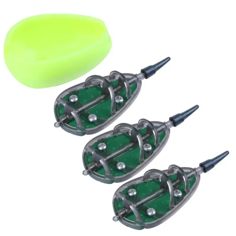 Method Feeder Carp Fishing Feeder 30g 40g 50g Set Lead Sinker Lead Lures Holder Fishing Accessories Feeder Troughs Pesca