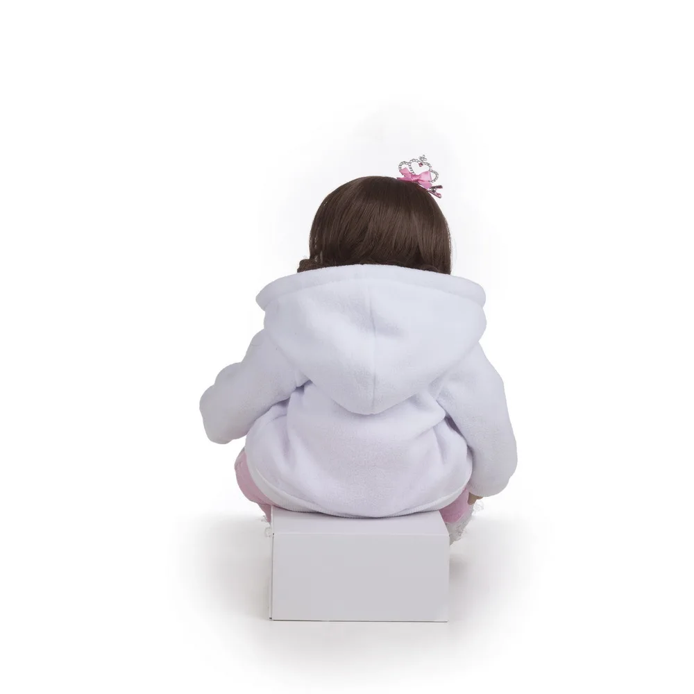 Pickwoo 48 см bebes reborn doll 18 дюймов куклы для маленьких девочек Мягкие силиконовые Boneca Reborn Brinquedos Bonecas подарки на день детей игрушки