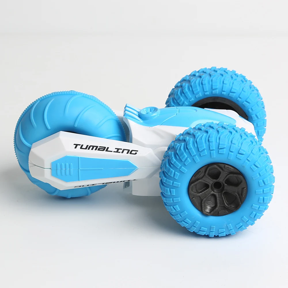 T01 Blue Hugine RC трюк Дрифт Автомобиль 2,4G 4CH багги автомобиль деформации Рок Гусеничный ролл автомобиль 360 градусов флип дети робот игрушечные машинки RC - Цвет: T01 Blue