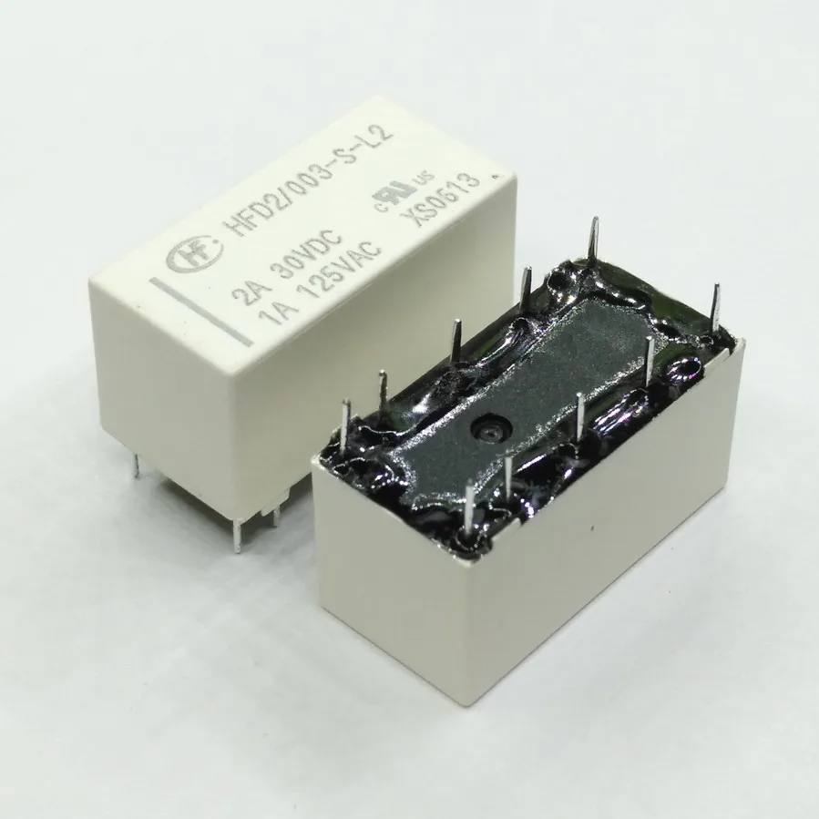Relé Originais Hfd2012-m-l2 12vdc Hfd2-005-m-l2 5vdc Hfd2-024-m-l2 24vdc Hfd2 012 m l2 12v 10pin 2a 10 Peças Lote 100 Novo