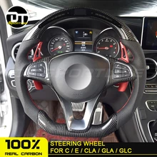 Светодиодный руль для mercedes, светодиодный экран гоночного дисплея, углеродное волокно, руль для benz w205 x156 w292 w212 C E GLA GLC class