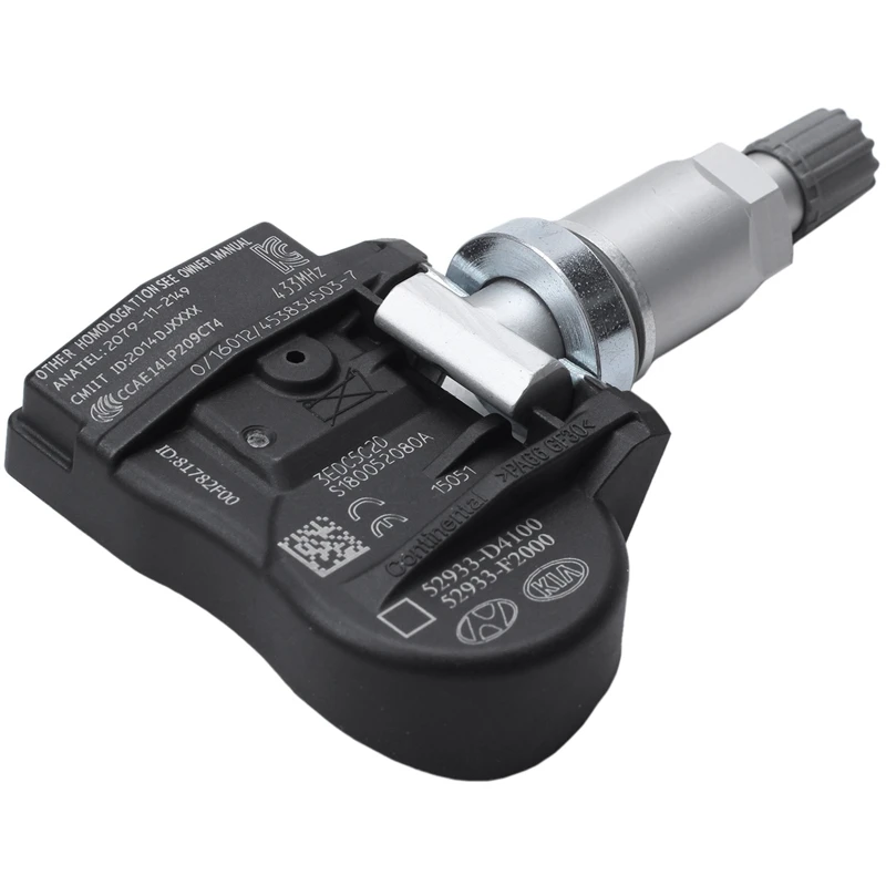 

For HYUNDAI 2017-2019 AVANTE KONA ELECTRIC ELANTRA AD I30 N KAUAI ENCINO 433Mhz TPMS Tire Pressure Sensor 52933-F2000 52933F2000