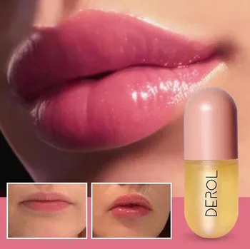

5.5ml natural plant Lips Plumper Repairing Reduce Lip Fine Lines Mask Long Lasting Moisturizer Care Lip Oil Sexy Plump Serum