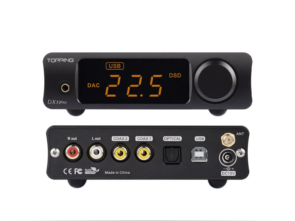 TOPPING DX3 pro LDAC bluetooth усилитель для наушников dac AK4493 OPA1612 XMOS dsd512 коаксиальный оптический вход usb dac усилитель