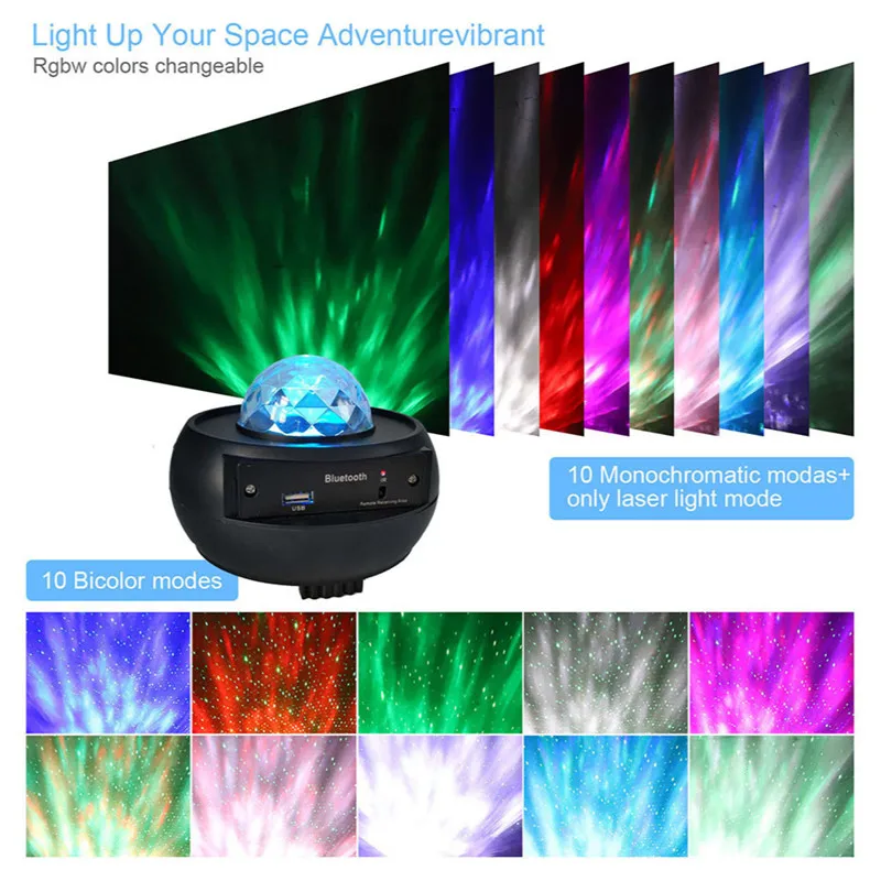 

Starry Sky Night Light Projector Atmosphere LED Night Light Nebula Cloud Rotational USB Children's Night Lamp Romantic Gift Led