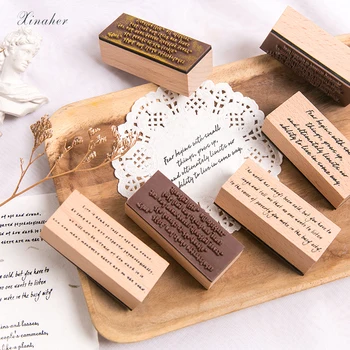 

Madifier Vintage Phrase english stamp DIY wooden rubber stamps for scrapbooking stationery scrapbooking standard stamp