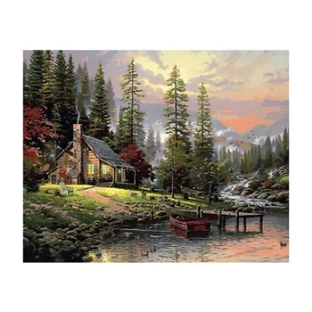 

Paint By Number Canvas Painting Kits Home Decor Diy Painting By Numbers Nature Landscape on Canvas Room Decoration