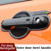 

Outer Door Bowl Handle Sticker For JEEP Renegad Decorated Patch Handle Protector Cover Scratchproof Car Accessories