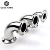 3/4" 1” 2” 3“ 4" 19mm-102mm Pipe OD Sanitary Tri Clamp  Feerule OD 90 Degree Elbow Pipe Fitting Stainless Steel 304 Homebrew 1