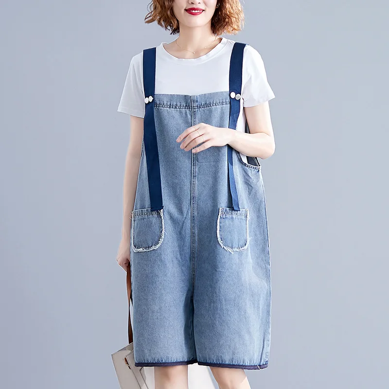 oversized overalls shorts
