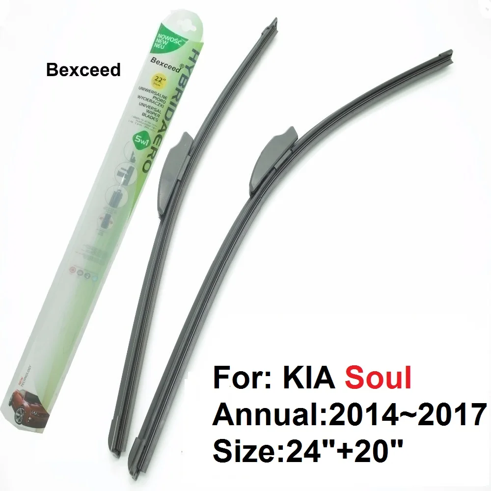 Wiper Blade for KIA Soul Bexceed of Car Windshield Windscreen 24"+20