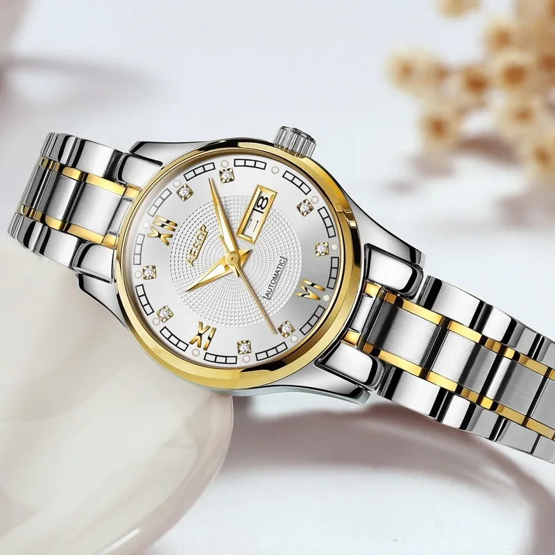 

Women Watches Mechanical Watch Luxury Bracelet Wrist Wristwatch Elegant Ladies Automatic Clock Watch Relogio Feminino