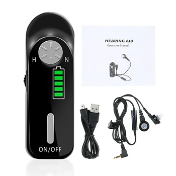 

Enhancer Earphone Mini 450-3000Hz Voice Amplifier Sound Aid Hearing Digital 45±5dB USB Charging In The Ear
