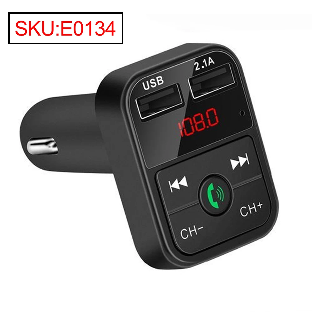 TOSPRA автомобильный комплект Bluetooth 5,0 беспроводной fm-передатчик громкой связи ЖК MP3-плеер USB зарядное устройство 3.1A автомобильные аксессуары Авторадио - Название цвета: E0134