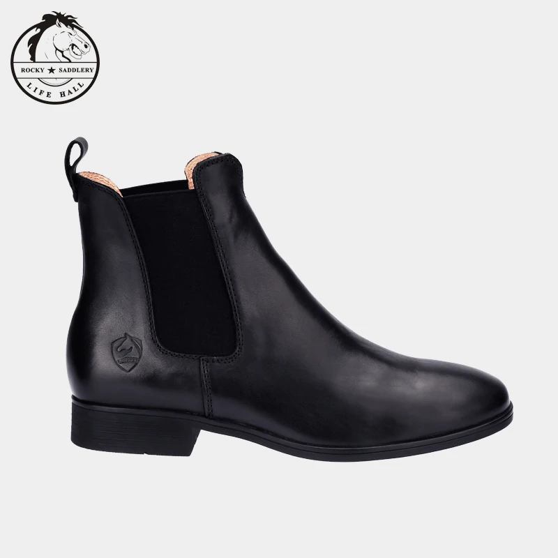 Cavassion  Cowhide Riding Boots  when rider ride horse  Equestrian equipments  Chelsea shoes real cowhide leather ancle boots 5