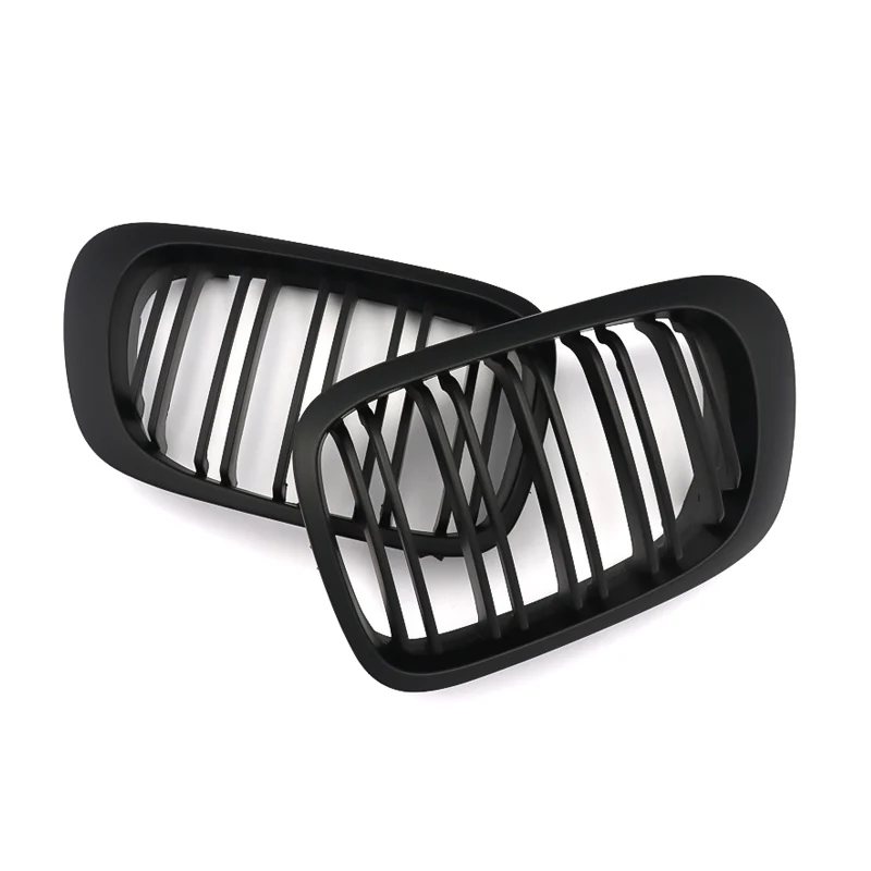 MagicKit матовый черный автомобиль почек передний бампер Гриль 2 планка Линия для BMW