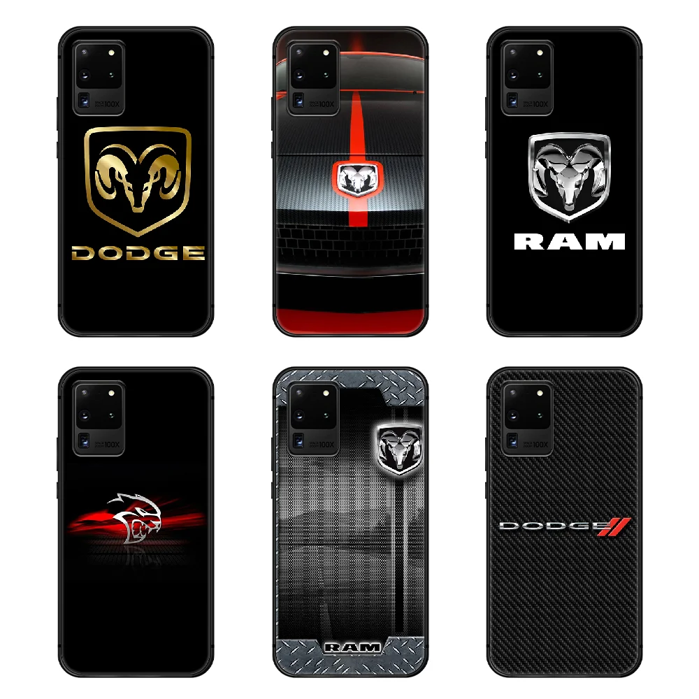 

Dodge Sport car logo Phone Case Cover Hull For Samsung Galaxy S 6 7 8 9 10 e 20 edge uitra Note 8 9 10 plus black prime soft