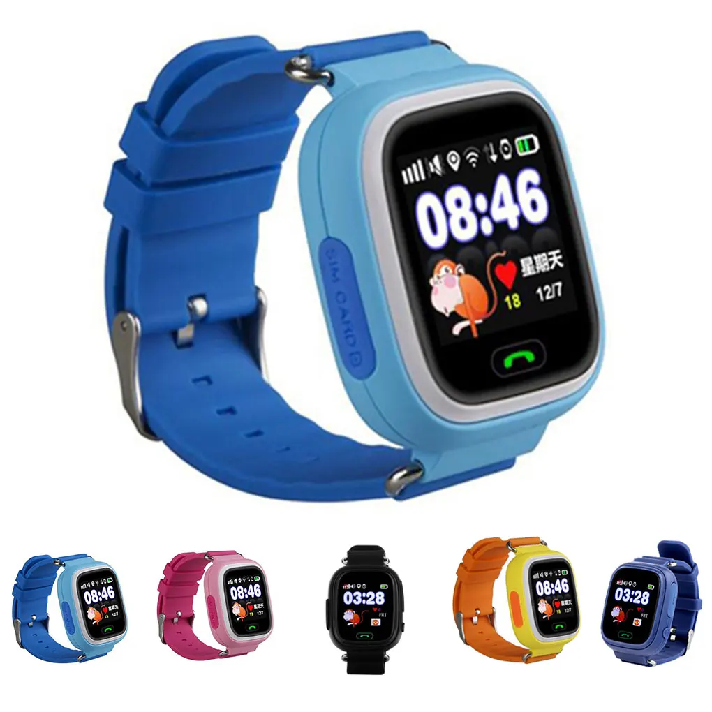 

Q90 GPS Child Smart Watch Phone Position Children Watch 1.22 inch Color Touch Screen WIFI SOS Smart Baby Watch Smartwatch