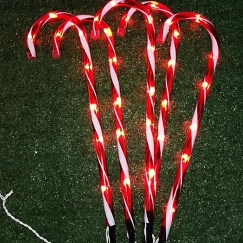 

(One For Five-Solar 8 Mode) Christmas Candy Cane String Lights New Christmas Lighting Garden Lights Lawn Cane Lights