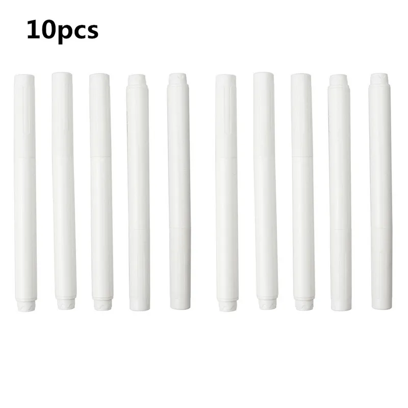 

Hot Sale 5/10pcs White Liquid Chalk Pens for Wall Sticker Blackboard Kitchen Jar Convenient Removable Mark Pen Stationery