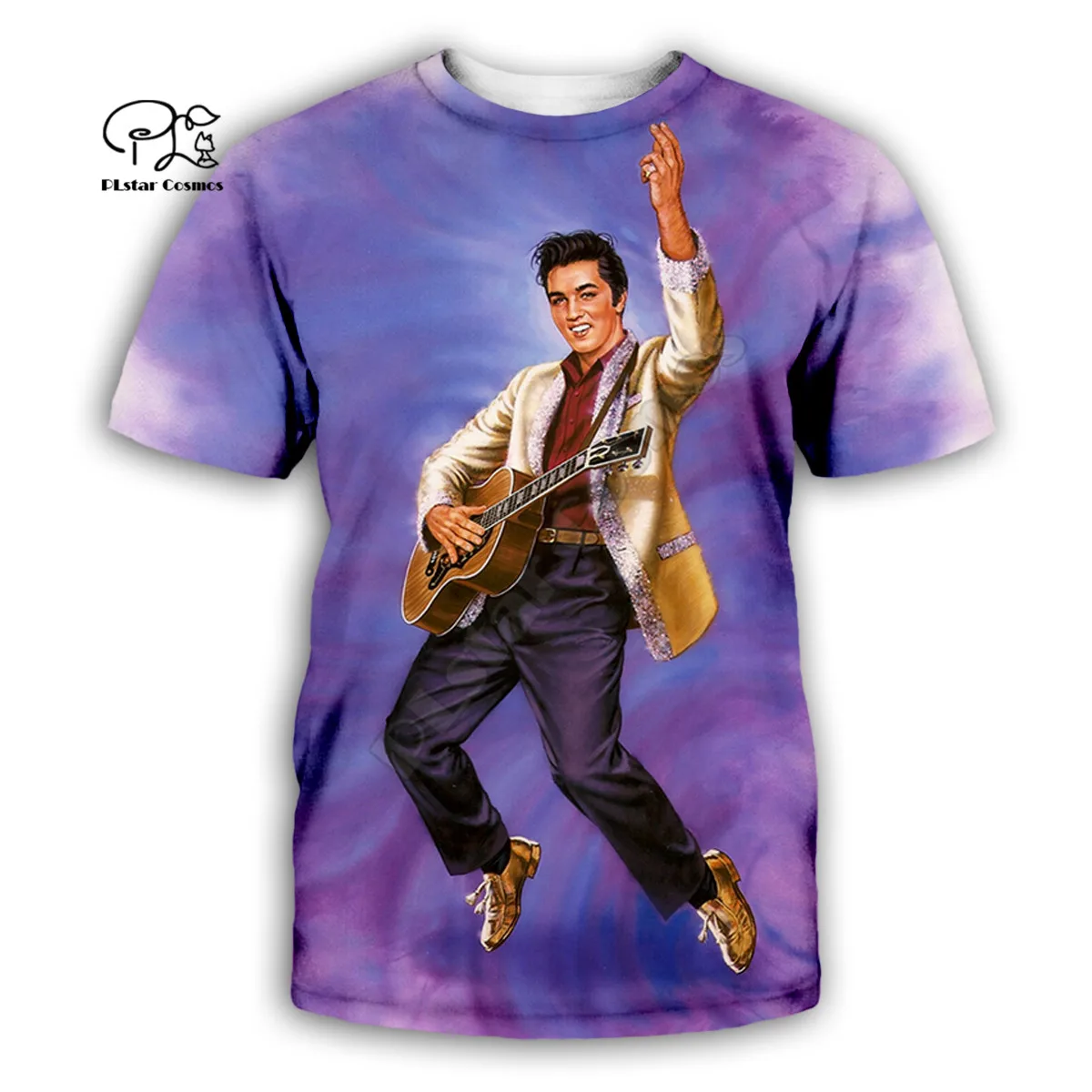 Футболка Elvis Presley для мужчин и женщин Повседневная рубашка в стиле хип хоп с 3D