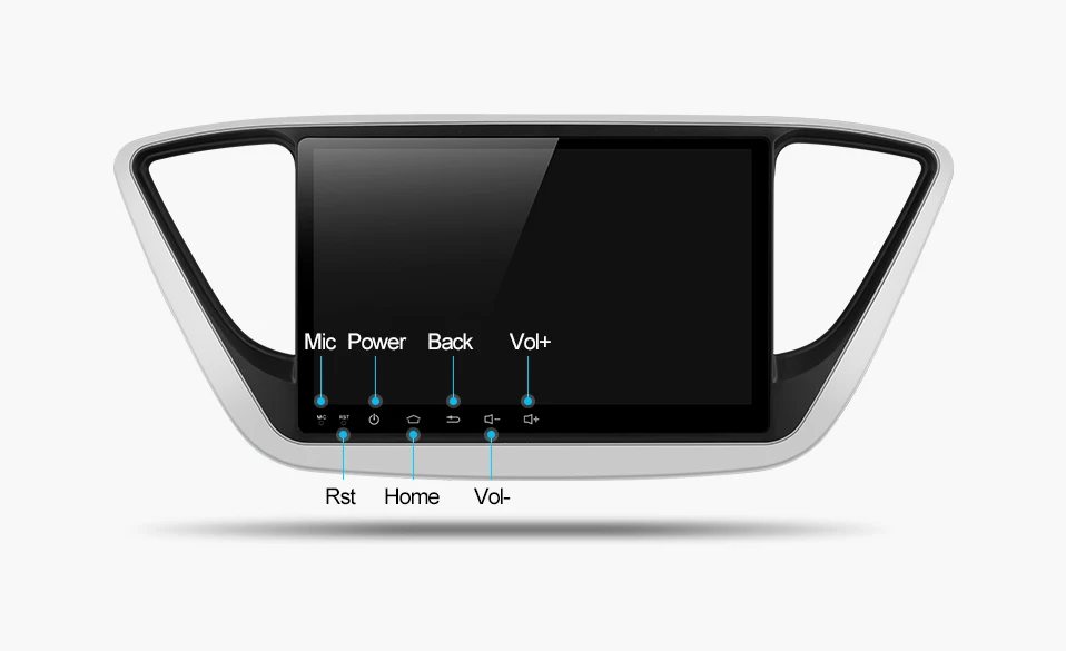 Best Uniway A17YN9071 android 9.0 car dvd for the new hyundai verna  solaris accent 2016  2017 car radio multimedia player gps stereo 19