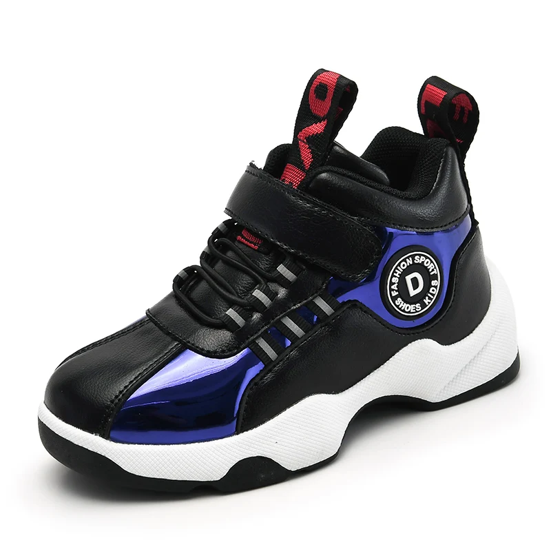 Детская Баскетбольная обувь кроссовки 1 11 Кроссовки zapatillas hombre Мальчики Ретро Баскетбольная обувь для детей - Цвет: Синий