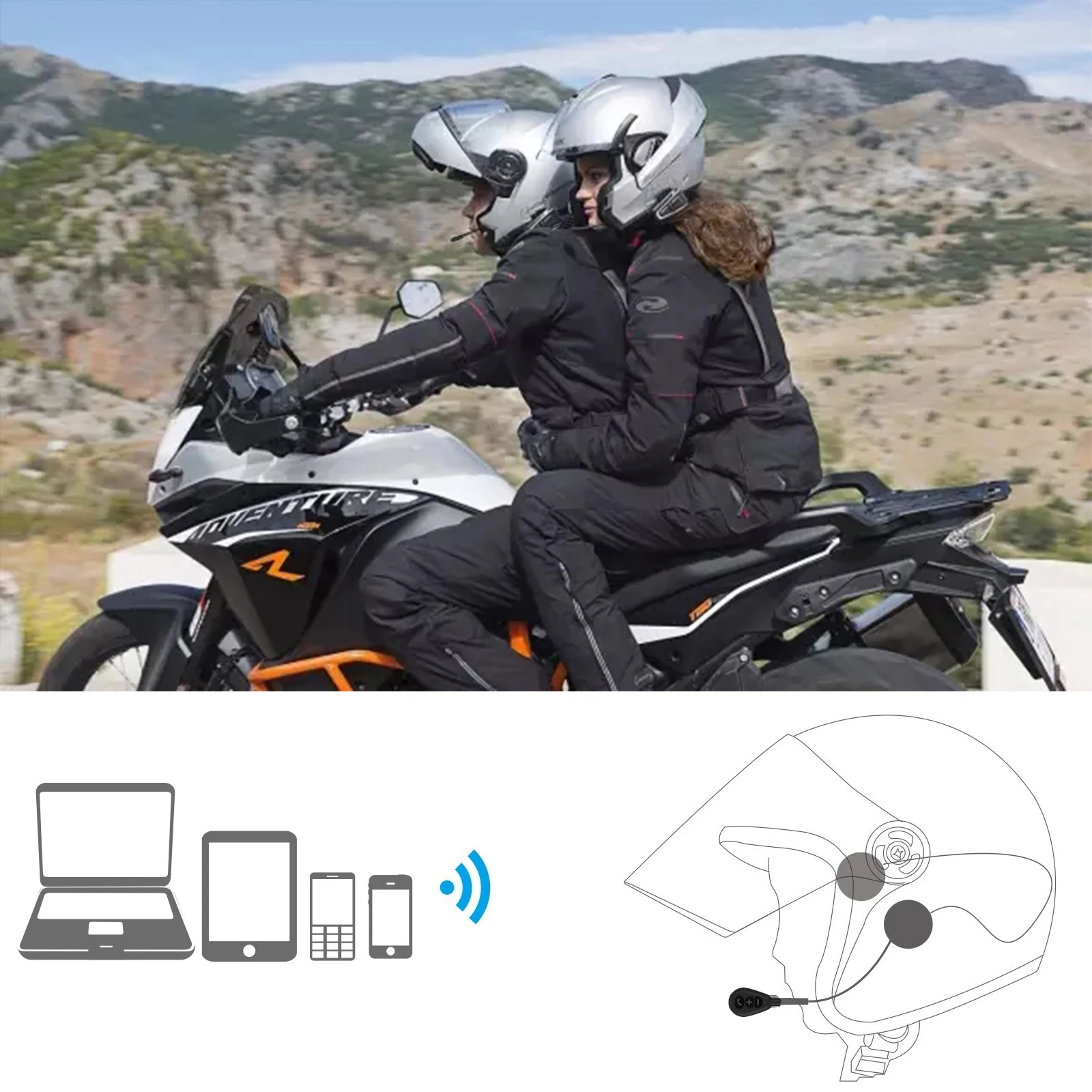 MH05 мотоциклетная bluetooth-гарнитура для шлема, новая Обновленная bluetooth-гарнитура, автоматически отвечающая