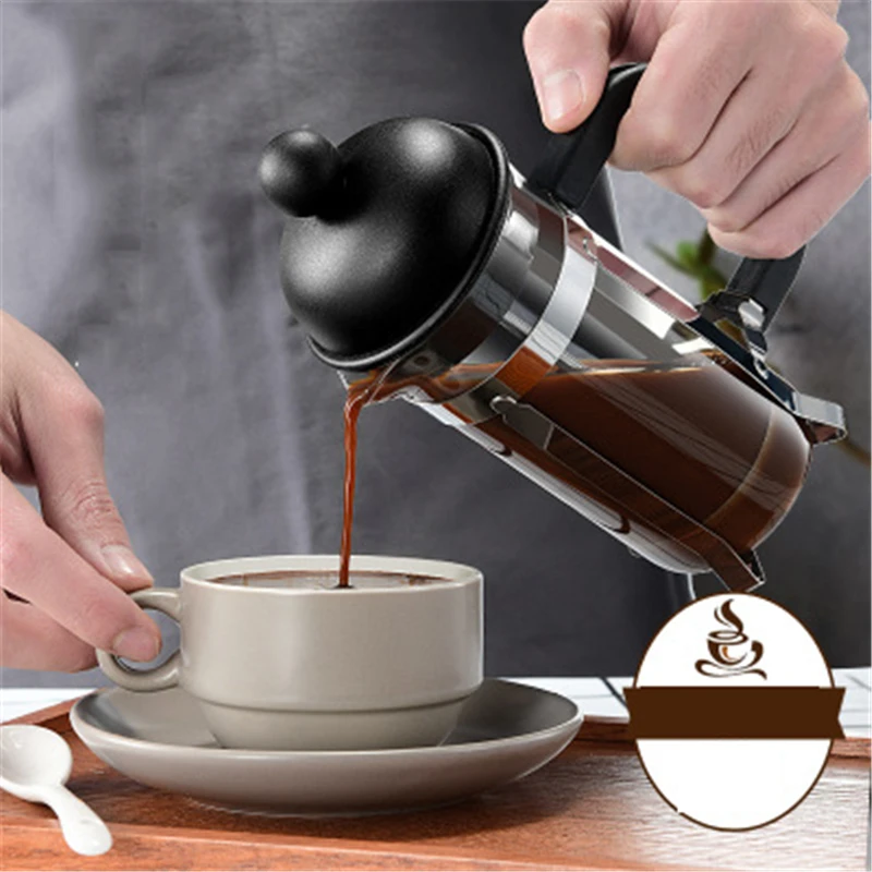 350 ml Portable Manual French Presses Pot Coffee Maker Filter Pot
Household Coffee Machine Coffee Pot Percolator Tool