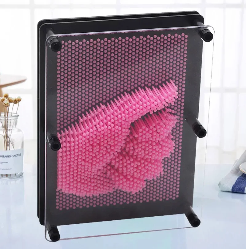 Розовый Булавка искусство 3D скульптура Игла DIY резьба плесень настольная игрушка украшение Hogar демисезонные декоративные украшения для комнаты украшение дома 037 - Цвет: Розовый
