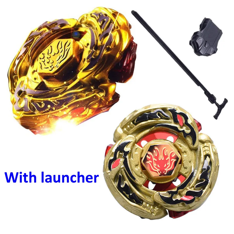 

Golden Bleyblade 4D Metal Fusion Toys Metal Burst Spinning Tops Fury Fighting Top Classic Gyroscope Toys With Launcher TL11s