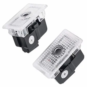 

2X Glass Lens LED Welcome Light For Tesla Model 3 Model S Model X Side Door Decorative Signal Lamp 3D Symbol Shadow Projector