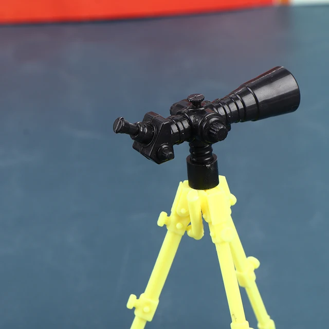 2pcs Doll Telescope Model Dollhouse Miniature Version Telescope DIY Doll Home Decor Accessories Baby Toys 6