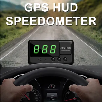 

Universal HUD GPS Speedometer For All OBD Head Up Display With Digital Speed Overspeed Alarm System Voltage Coolant Mileage