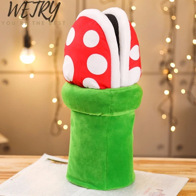 

IN 2020 Hot Cannibal Flower Cosplay Shoes Super Mario Bros Plush Toys Cosplay Slippers Stuffed Dolls Toys For Girls Women