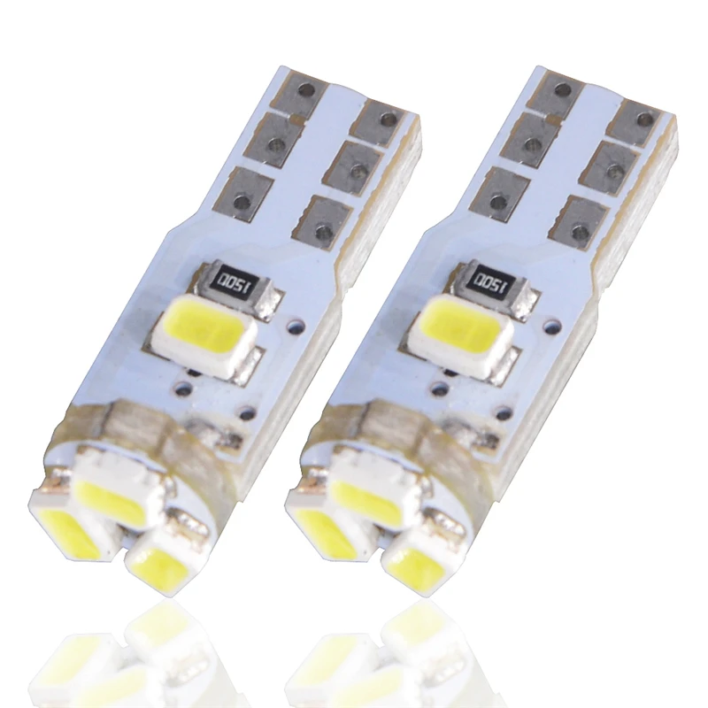 100 шт. высокое качество T5 светодиодный W1.2W 5 1206 SMD Авто DC 12V 3020 лампы с клиновидным основанием для приборных панелей(Калибровочные лампы