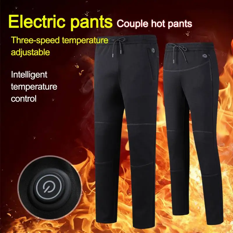 Ветрозащитные штаны унисекс с USB электрическим подогревом для женщин и мужчин, теплые штаны для походов, уличные брюки с подогревом, зимние спортивные штаны