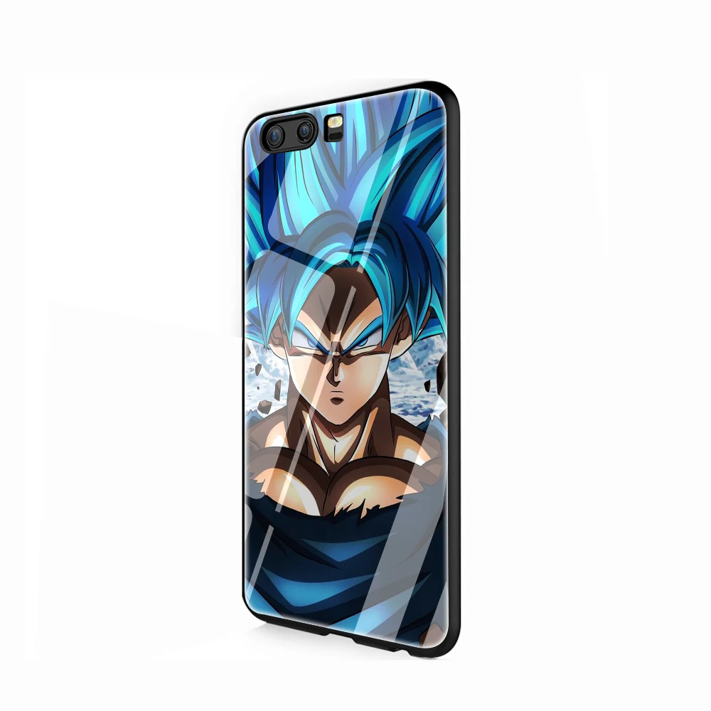 EWAU аниме Dragon Ball Супер Goku стеклянный чехол для телефона huawei P20 30 P Smart Mate20 pro Lite Honor9 10 Lite