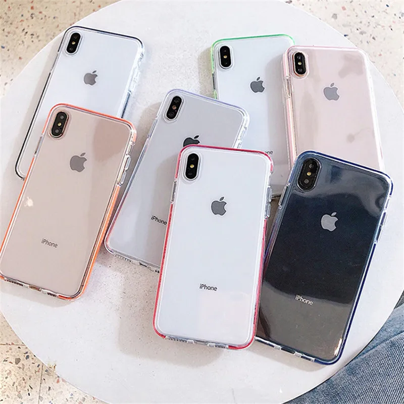 Clear Candy Case For Samsung Galax S8 S9 PIus S10 Lite Note 8 9 10 A6 A7 A9 J8 2018 A10 A20 A30 A40 A50 A70 silicon Soft Cover |