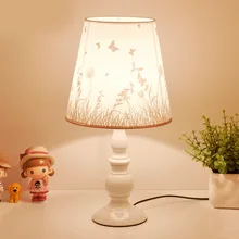 Настольная лампа, скандинавский кристалл, Настольный светильник, прикроватная лампа для спальни, романтический Ночной светильник, ткань, украшение для гостиной, домашний декор, металл