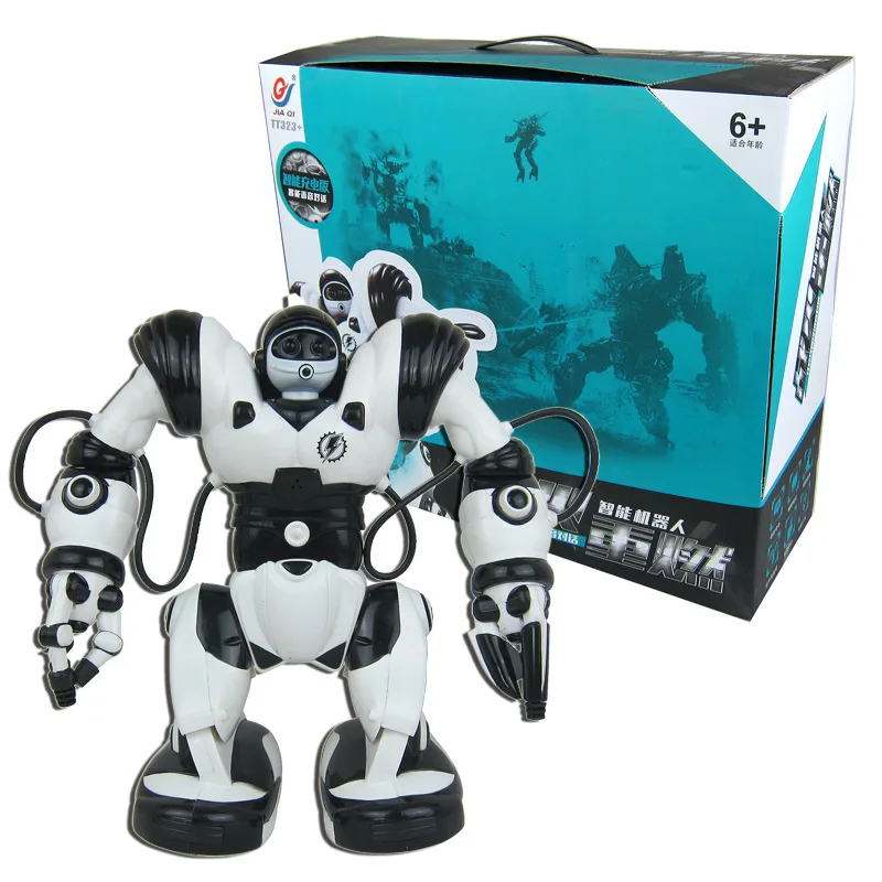 

New Products Jiaqi Tt323 + Robben Ait Remote Control Intelligent Early Childhood Dialogue Robot Educational Toy Rechargeable Ver