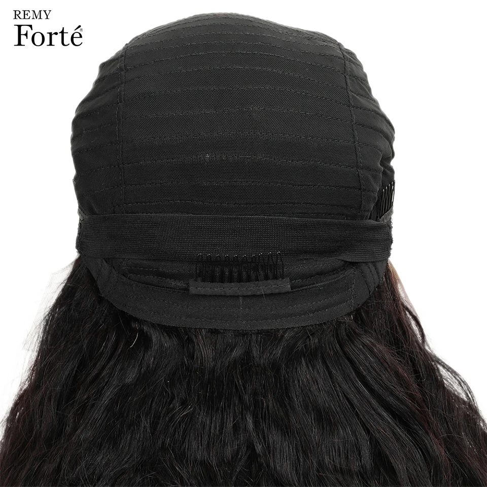 Remy Forte 13x4 кружевные передние человеческие волосы парики Remy бразильские волосы парики короткие парики из человеческих волос естественный цвет объемные волнистые парики