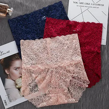 

3 Pcs Panties for Woman Underwear Sexy Lace Breathable Soft Lingerie Female Briefs Panty 5PCS Sexy Transparent Womens Underpants