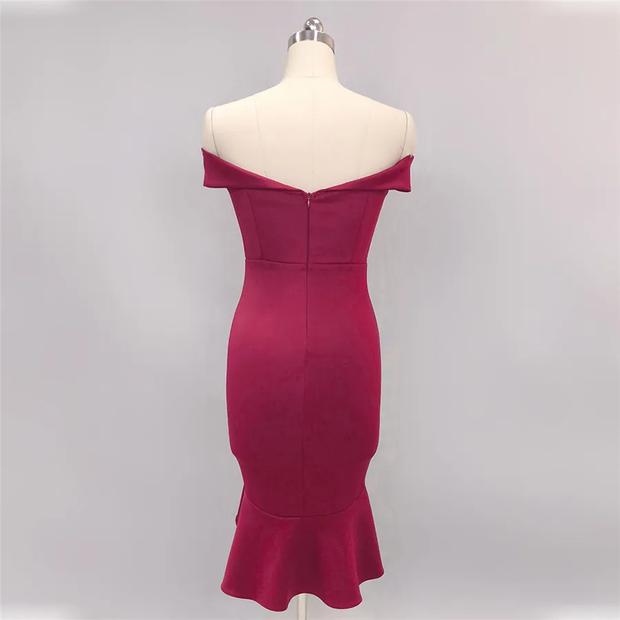 Платье для выпускного вечера, сексуальное, вырез лодочкой, Vestidos De Gala, DX345-2,, стильное, размера плюс, элегантное, Русалка, вечерние, бордовое, короткое, для выпускного вечера