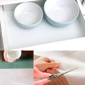 

Reusable Transparent Drawer Mat Cabinet Mat Waterproof Dustproof Paper Washable Shelf Liner Moisture-proof Drawer Contact A1P1