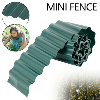 

Practical Plastic Garden Lawn Trimmed Fence Gardening Decoration Plastic Lawn Edge Fence Corrugated Shaped Fence Garden Tools