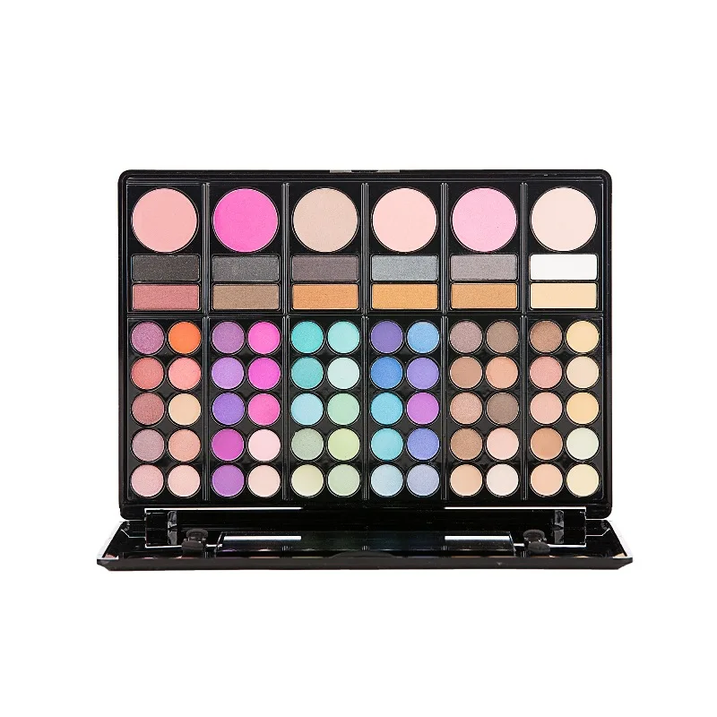 Fashion Eyeshadow Palette 78 Colors Matte EyeShadow Plate Lip Color Blush Single Makeup Set Professional Cosmetics |